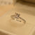 Elegant Design crystal Stone Golden/Silver Adjustable Ring for Girls/Women