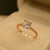 Elegant Design crystal Stone Golden/Silver Adjustable Ring for Girls/Women