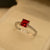 Elegant Design Champayne Stone Golden/Silver Adjustable Ring for Girls/Women