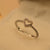 Stylish Heart Design Silver Adjustable Ring for Girls/Women