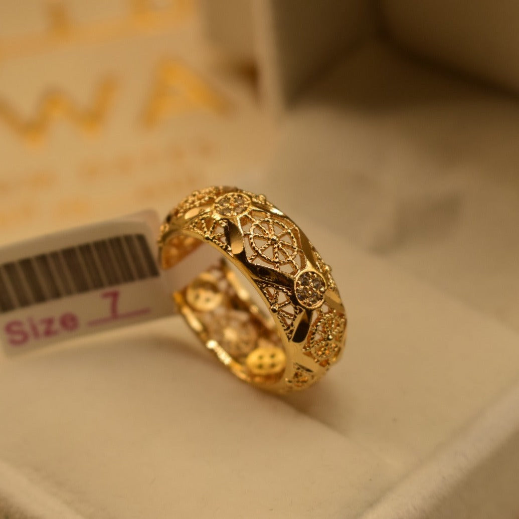 Stylish Design Golden Ring for Girls/Women