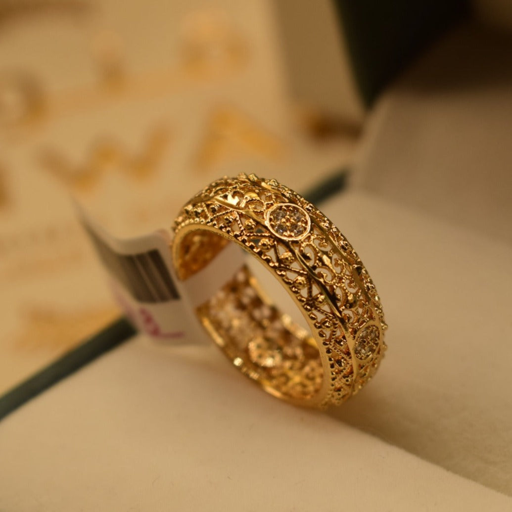 Fancy Design Golden Ring for Girls/Women