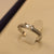 Unique Design Silver Stone Ring for Girls/Women