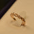 Elegant Design Golden/Silver Stone Gold Plated Ring for Girls/Women