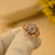 Elegant Design Real Stone Silver Ring for Girls/Women