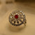 Elegant Design Real Stone Gold Plated Ring for Girls/Women