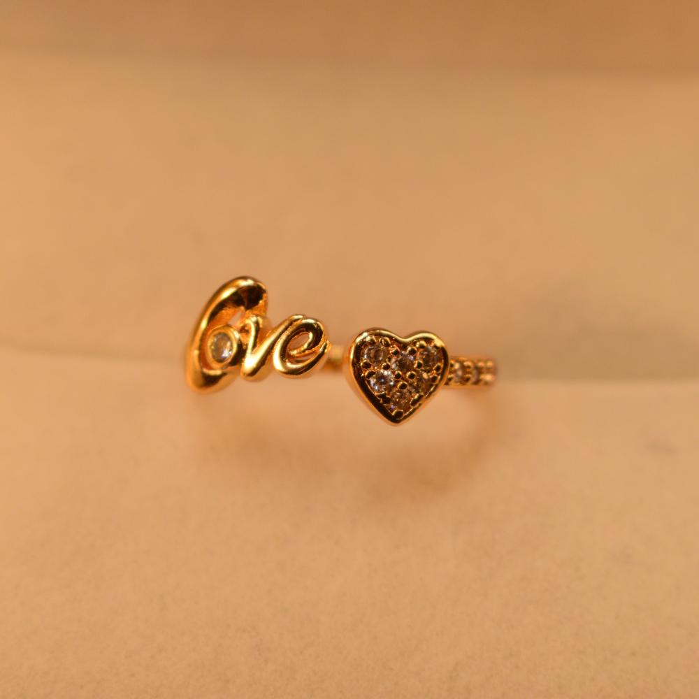 Glamorous Design 24K Gold Plated Ring for Girls/Women