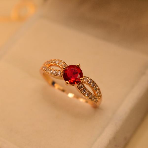 Gorgeous Luxury Design Real Stones Ring For Girls/Women