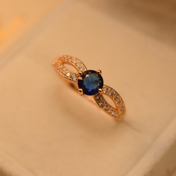 Gorgeous Luxury Design Real Stones Ring For Girls/Women