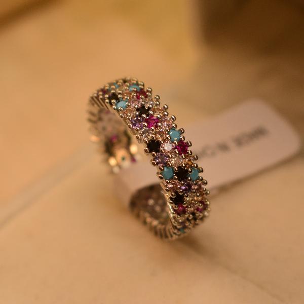 Gorgeous Unique Design Multi Stones Ring For Girls/Women