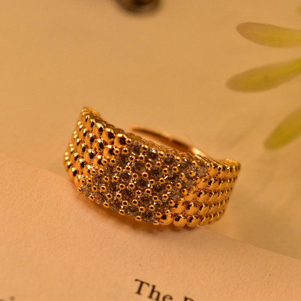 Beautiful Unique Design Crystal Stones Ring For Girls/Women