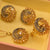 Elegant Fancy Golden Flower Zircon Necklace Sets  for Girls/Women