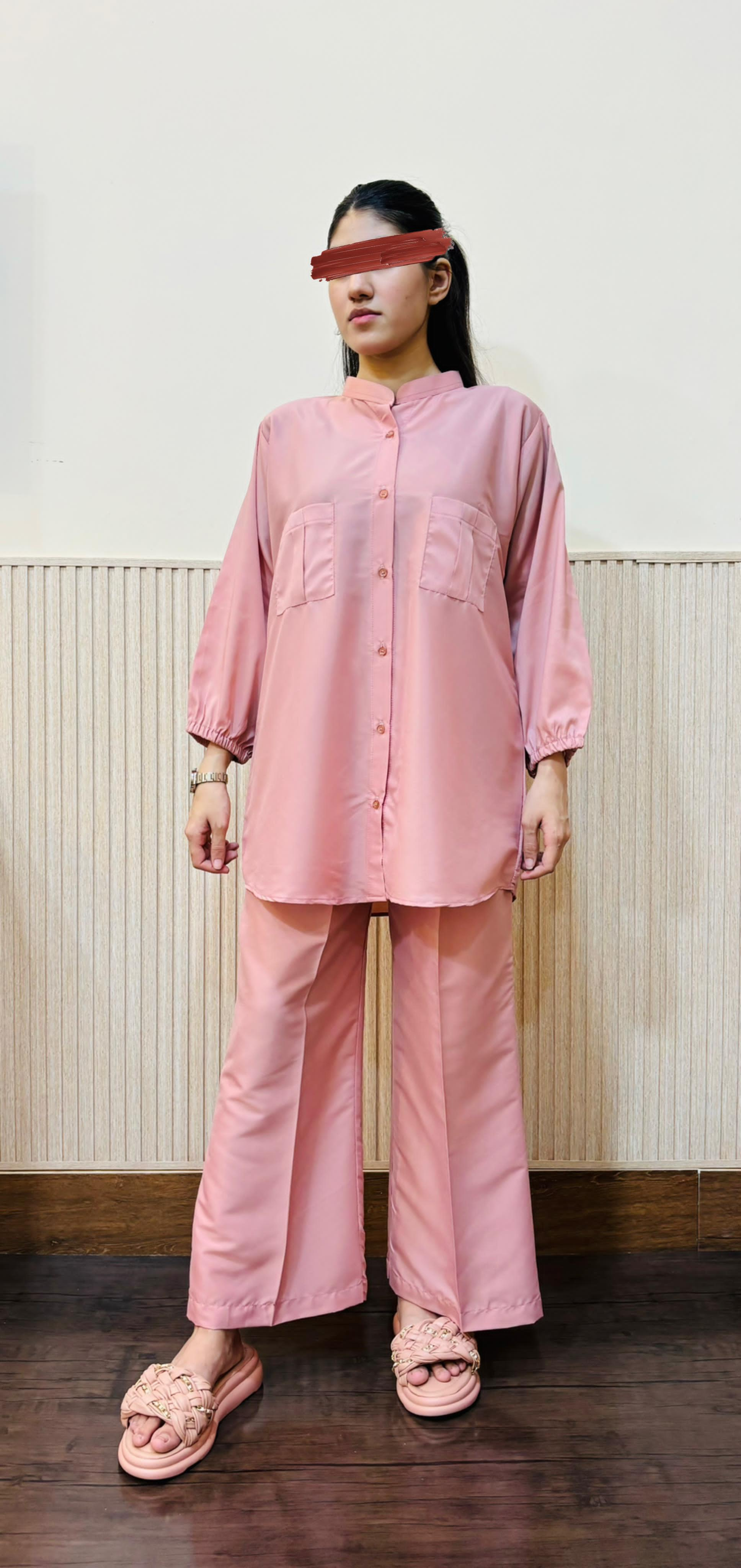 BlushPink Double Pocket Co-ord Set