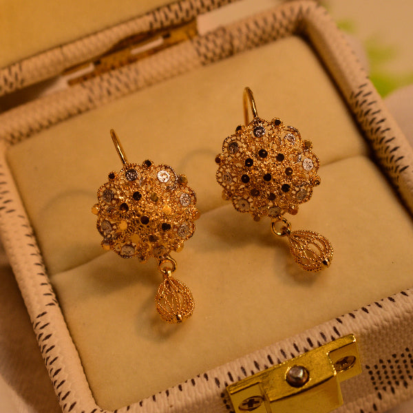 Fancy Unique Design Gold Plated Earrings For Girls/women