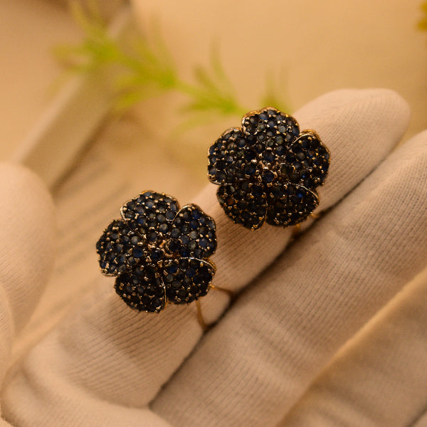 Luminous Unique Design Gold Plated Crystal Stones Earrings For Girls/women