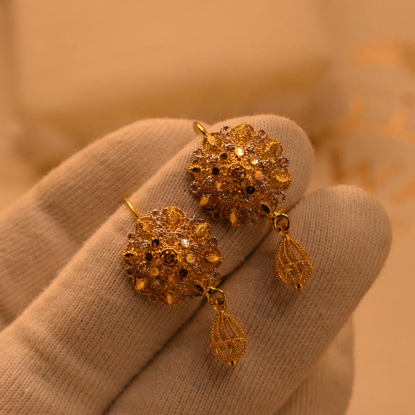 Luminous Design 22K RP 3.4 Gram Gold Plated Earrings For Girls/women