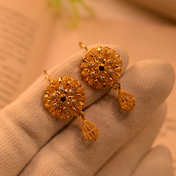 Gorgeous Design 22K RP 3.4 Gram Gold Plated Earrings For Girls/women