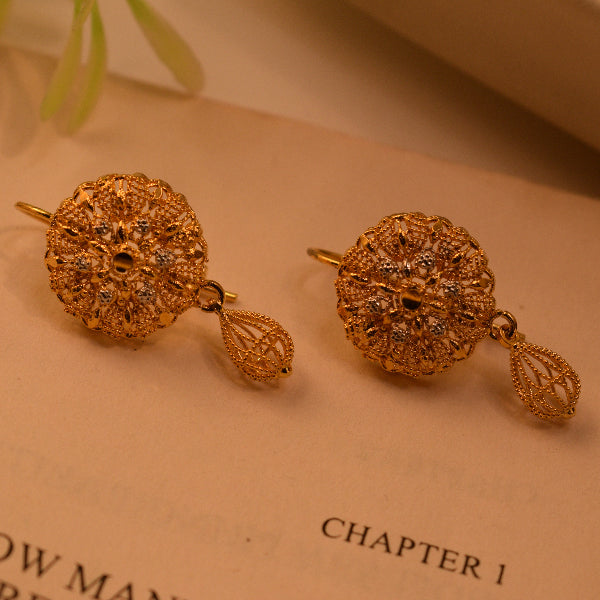 Gorgeous Design 22K RP 3.4 Gram Gold Plated Earrings For Girls/women