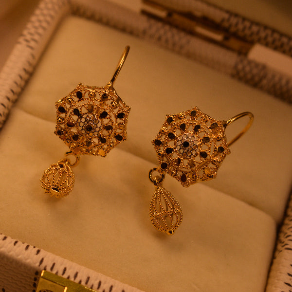 Fancy Design 22K RP 3.4 Gram Gold Plated Earrings For Girls/women