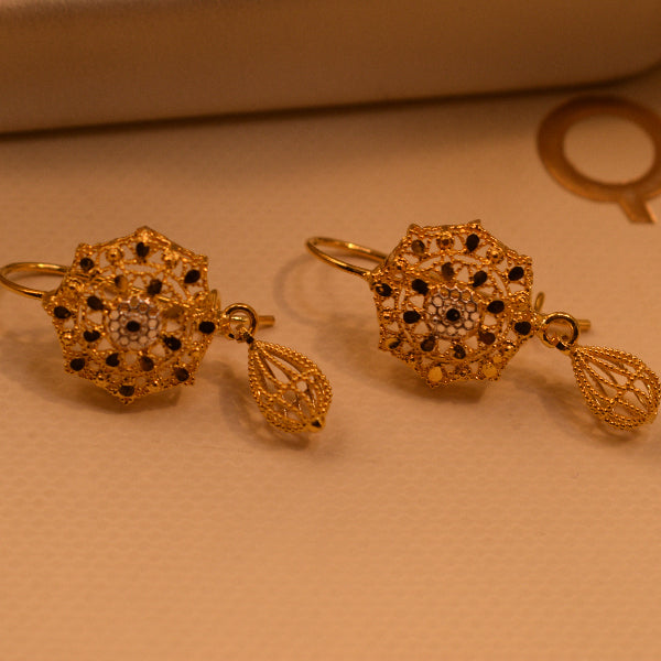 Fancy Design 22K RP 3.4 Gram Gold Plated Earrings For Girls/women