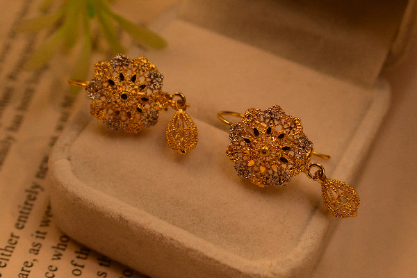 Luminous Design 22K RP 3.4 Gram Gold Plated Earrings For Girls/women