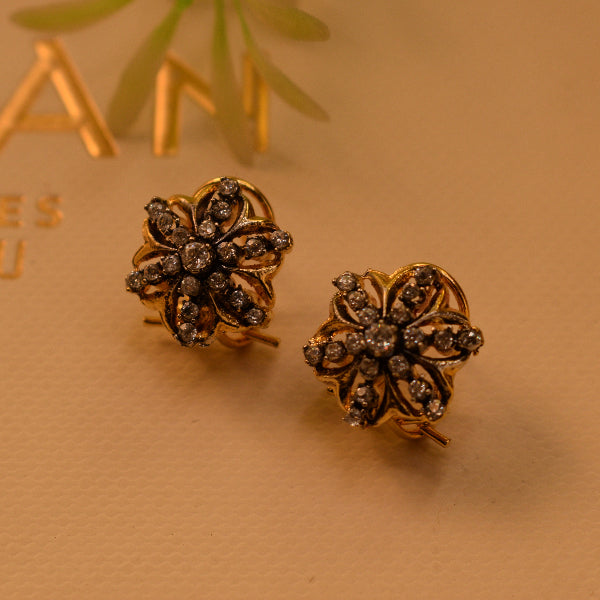 Luminous Design Gold Plated Crystal Stones Earrings For Girls/women