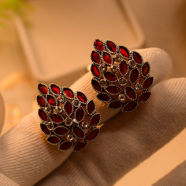Luxury Design Gold Plated Crystal Stones Earrings For Girls/women
