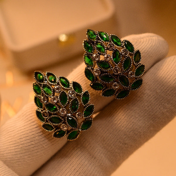 Luxury Design Gold Plated Crystal Stones Earrings For Girls/women