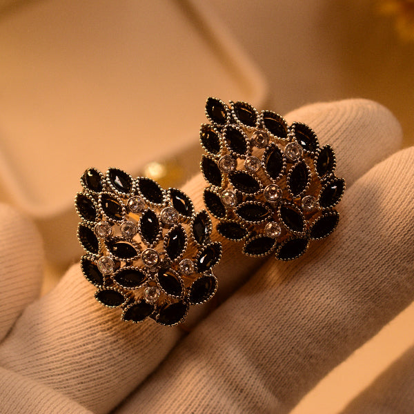 Luxury Design Gold Plated Crystal Stones Earrings For Girls/women