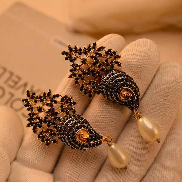 Charming Design Gold Plated Crystal Stones Earrings For Girls/women