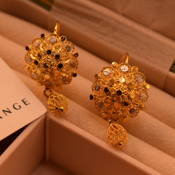 Luminous Unique Design RP Gold Plated Earrings For Girls/women