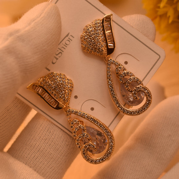 Fancy Unique Design Crystal Stones Earrings For Girls/women