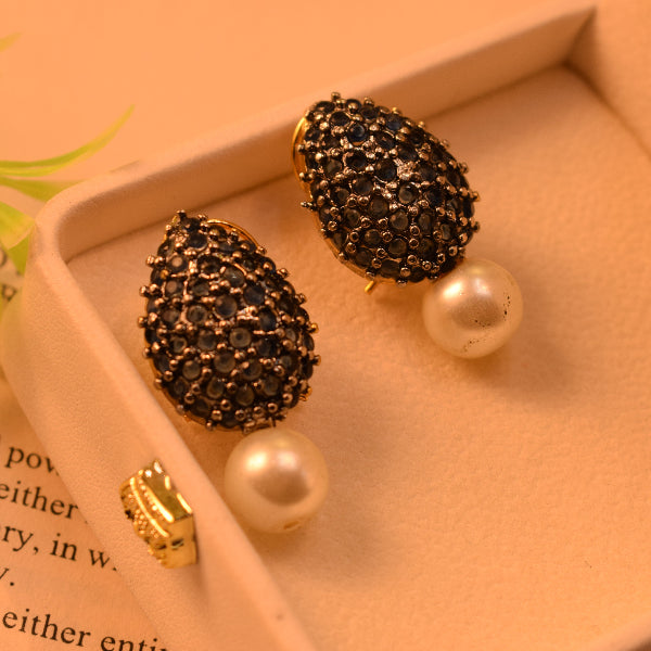 Beautiful Design Gold Plated Crystal Stones Earrings For Girls/women