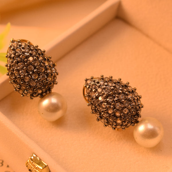 Beautiful Design Gold Plated Crystal Stones Earrings For Girls/women
