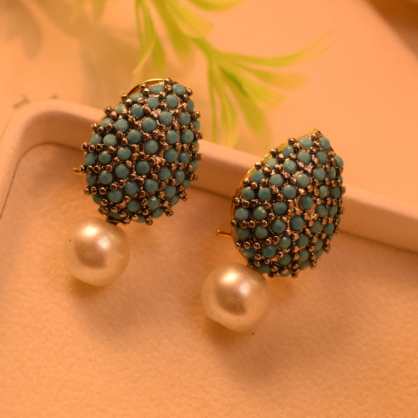 Beautiful Design Gold Plated Crystal Stones Earrings For Girls/women
