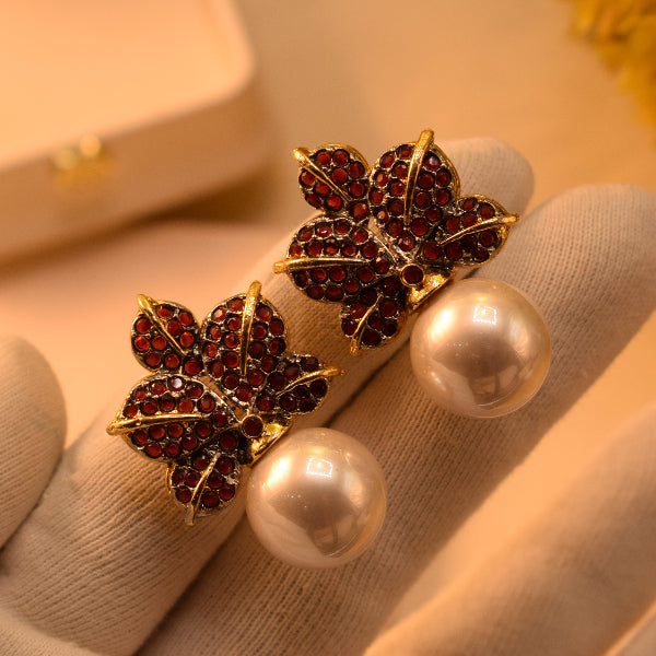Luminous Design Gold Plated Crystal Stones Earrings For Girls/women