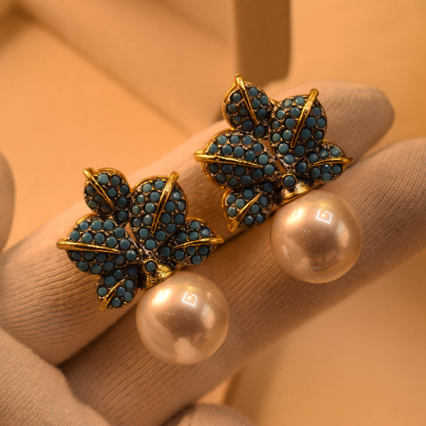 Luminous Design Gold Plated Crystal Stones Earrings For Girls/women