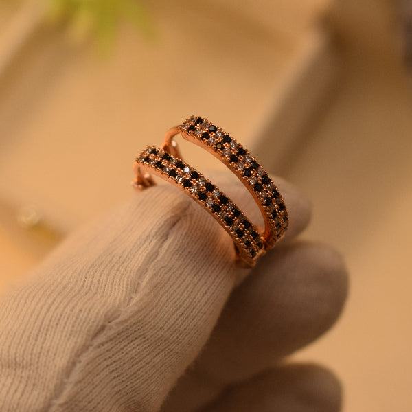 Glamorous Design Gold Plated Crystal Stones Earrings For Girls/women