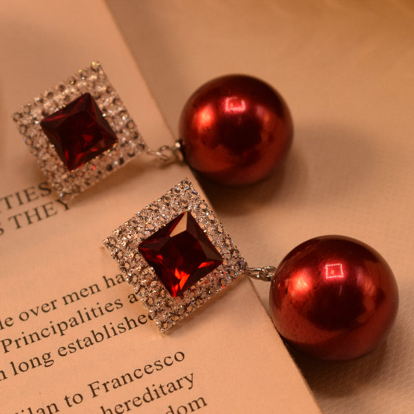 Luminous Design Gold Plated Crystal Stones Earrings For Girls/women