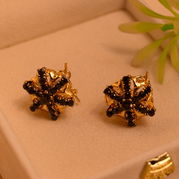 Beautiful Design Gold Plated Crystal Stones Earrings For Girls/women