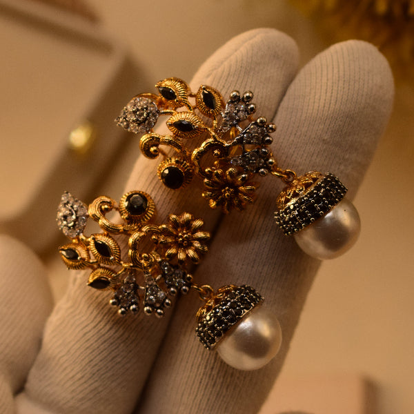 Luxury Design Gold Plated Crystal Stones Earrings For Girls/women