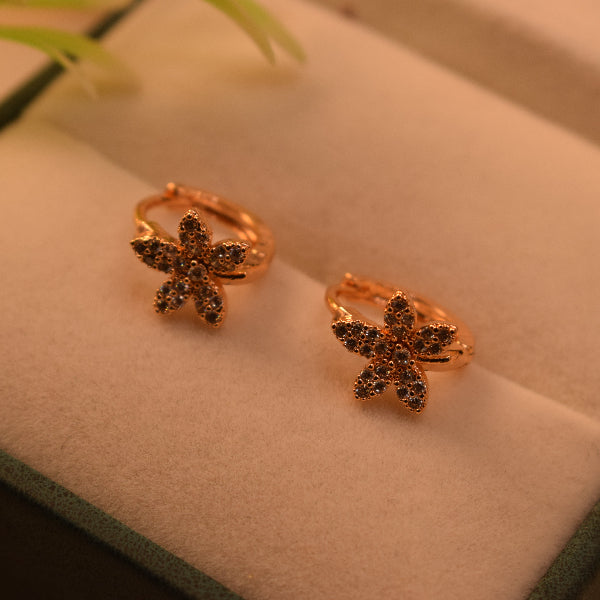 Fancy Design Gold Plated Crystal Stones Earrings For Girls/women