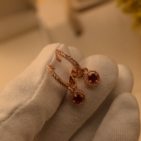 Luxury Unique Design Gold Plated Crystal Stones Earrings For Girls/women