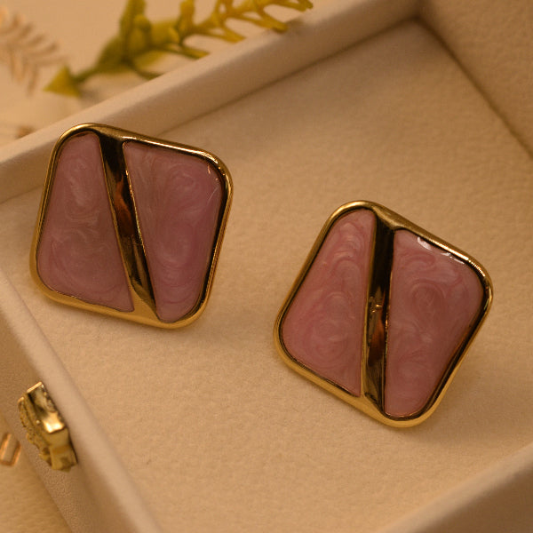 Fancy Unique Design Gold Plated Crystal Stones Earrings For Girls/women