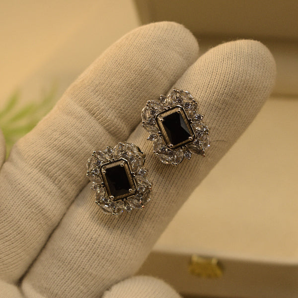 Glamorous Design Silver Plated Crystal Stones Earrings For Girls/women