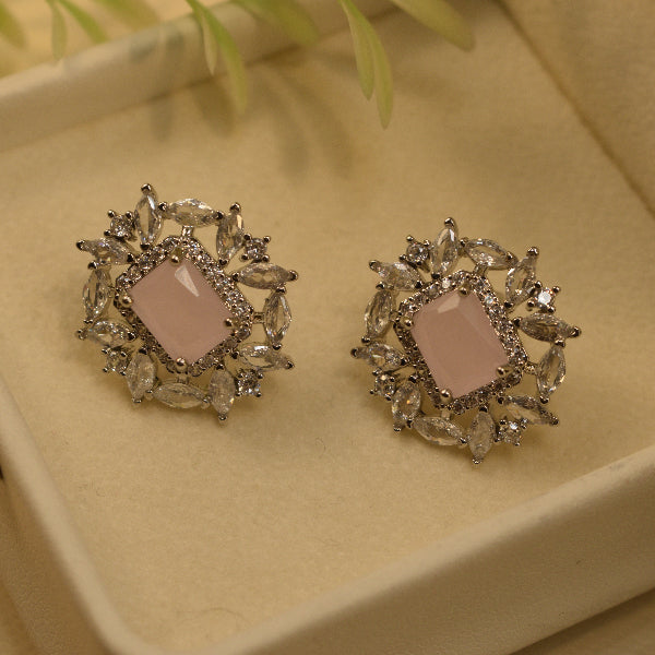 Charming Design Silver Plated Crystal Stones Earrings For Girls/women