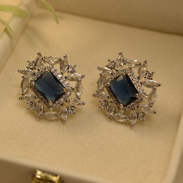 Charming Design Silver Plated Crystal Stones Earrings For Girls/women