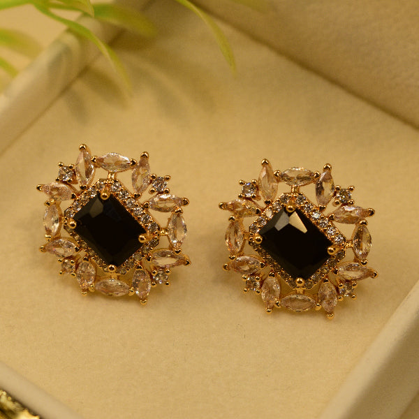 Luminous Design Gold Plated Crystal Stones Earrings For Girls/women