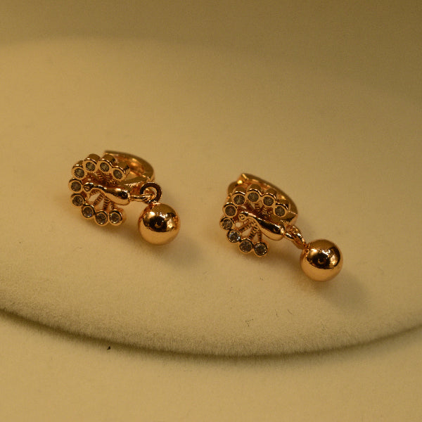 Glamorous Unique Design Crystal Stones Earrings for Kids
