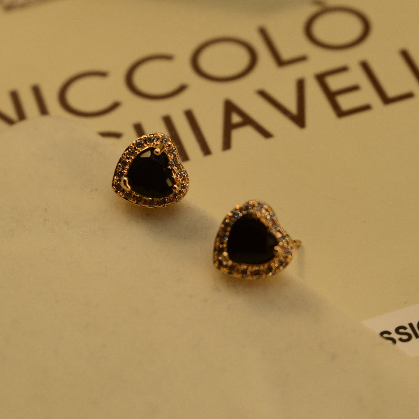 Beautiful Unique Design Gold Plated Crystal Stones Earrings For Girls/women